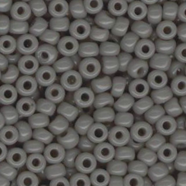 Opaque - Grey, Japanese 11/0 Seed Beads (6in tube)